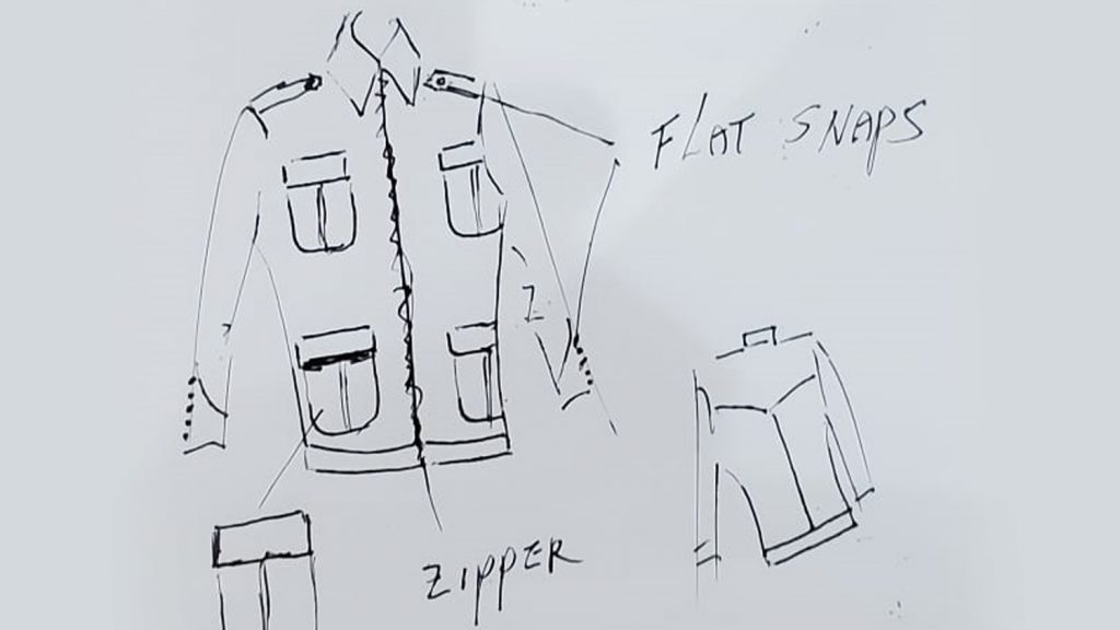 Drawings of a shirt