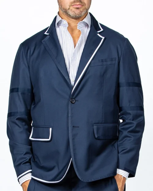 2 button sports coat - navy