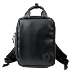black backpack - front