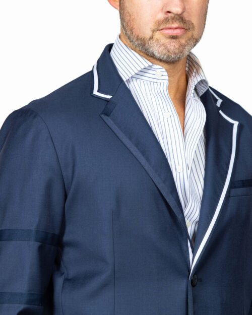 2 button sports coat - navy