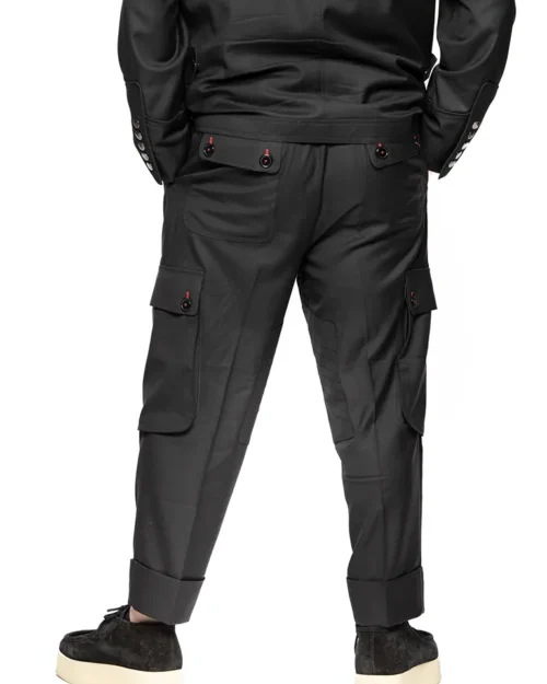 cargo pants - black