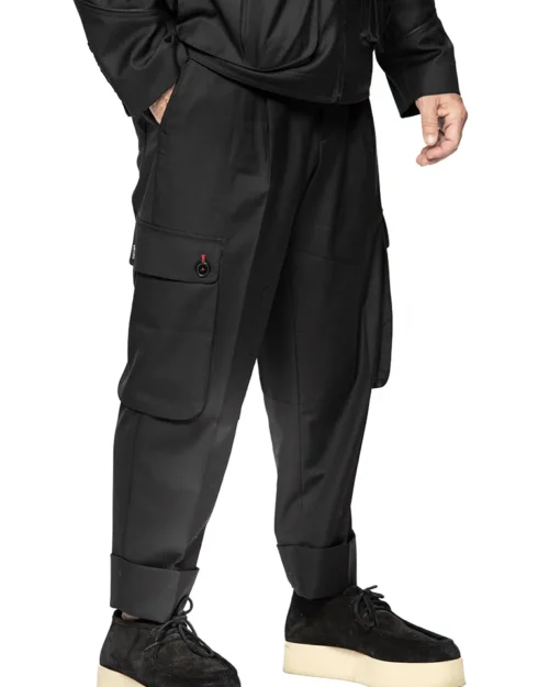 cargo pants - black